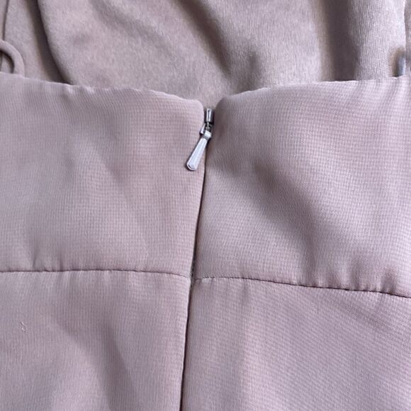 Lovely Square Neck Chiffon Maxi Dress with Front Slit - Picture 5 of 5